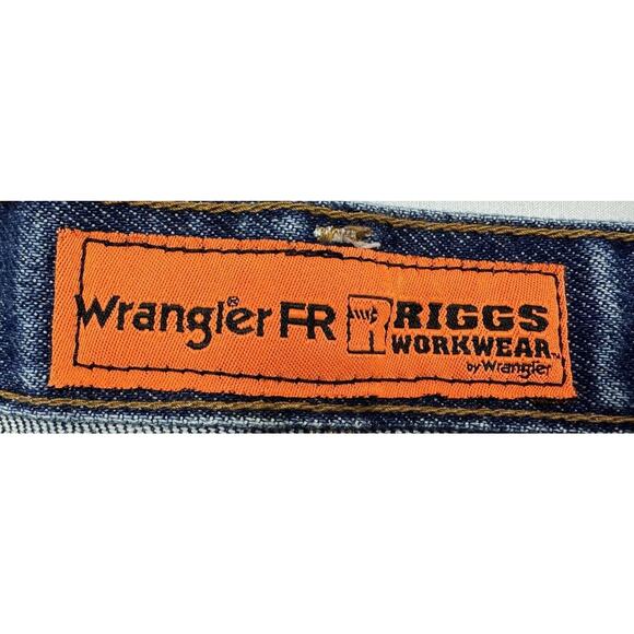 Wrangler FR HRC2 2112 Men's Straight Leg Blue Denim Jeans - Size 48x29 - Picture 7 of 8